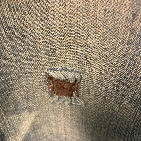 DIESEL INDUSTRY Sz 31 Viker Button Fly Distressed  Mid Rise Straight Leg - Picture 4 of 14